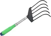 YARNOW Beach Rake Clamming Tool Durable Prong Shell Digger for Digging Clams Oysters Crabs Reliable Beach Tool for Shell Collecting Random Color