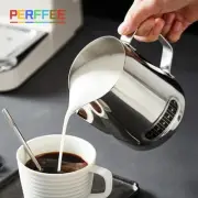 PERFFEE black Stainless steel Coffee Latte Milk Frothing Jug