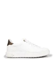 White Leather TimeOut Trainers