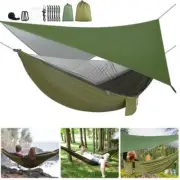 440lbs Portable Double Person Camping Hammock Tent with Mosquito Net Hanging Bed