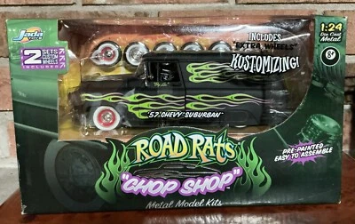 Road Rats Chop Shop 1957 Chevy Suburban 1:24 Mint Boxed Metal Model Jada Toys