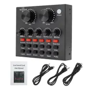V8 Sound Card Voice Change Live Streaming Singing Karaoke Headset Live External