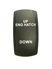 Carling Engine Hatch Up Down Rocker Switch Cover Black