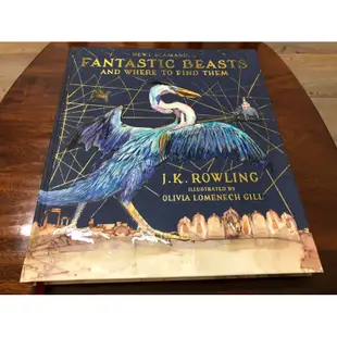 Fantastic Beasts and Where to Find Them 二手 英文 精裝 插畫 版 近 全新