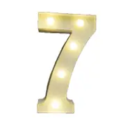 Catzon Decorative Led Light Up Number Letters White Plastic Marquee Number Lights Sign Party Wedding Decor Battery Operated (7)