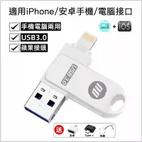 在飛比找蝦皮購物優惠-iPhone隨身碟 二合一多功能USB 隨身碟 蘋果手機電腦