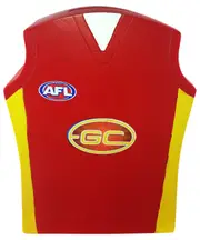 Gold Coast Suns AFL Guernsey Shape Money Box