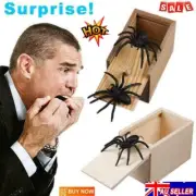 Halloween Spider in a Box Prank Toy Play Gag Joke Scare Spider Gift Hidden HG