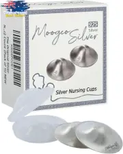 Original Silver Nursing Cups 925 Silver Nipple Shields Covers for Breastfeeding