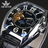 在飛比找蝦皮購物優惠-免運-【現貨】 SEWOR 頂級豪華品牌手錶 長方形陀飛輪腕