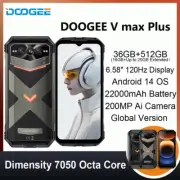 Global DOOGEE V Max Plus Rugged Phone 6.58" 120Hz 22000mAh Lighting effect 512GB