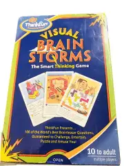 New ThinkFun Visual Brainstorms The Smart Thinking Game 100 Challenges Complete