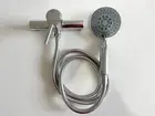Chrome Shower Set Bathroom Simple Rainfall Hand Held Shower Head Wall Mounted