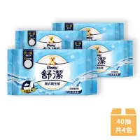 在飛比找momo購物網優惠-【Kleenex 舒潔】濕式衛生紙 40抽x4包(天然綠茶複