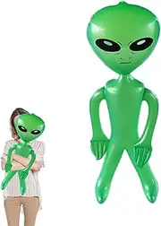 Giant Alien Inflate - Jumbo Green Alien Inflate Toy | Jumbo Green Alien Inflatable Partys Favors, Inflatable Toy Alien, Alien Balloons Photo Prop for Kids Adults, Alien Partys Decorations