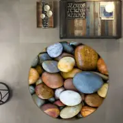 3D Pebbles ZHUA2931 Game Non Slip Rug Mat Photo Carpet Zoe
