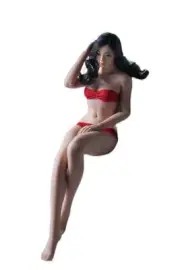 1/6 Seamless Female Body Asian Pale Small Bust with Head Action Figure For 12in