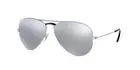 RAY BAN | NEW | AVIATOR MEDIUM | 3025 019 - W3 | MATTE SILVER | DARK GREY MIRROR