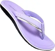 [AEROTHOTIC] Womens Casual Comfort Quick Drying Cushion Soft Flip Flops with Arch Support Non-Slip Thong Sandals