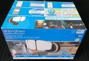 Enbrighten Outdoor 3Head Motion-Sensing Back Lit WiFi LED Security Light(BLK)