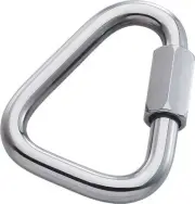 Maillon Rapide Delta Plated Quick Link Carabiners - 7mm/5/16" Standard Pack