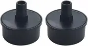 2pcs 16mm Male Thread Plastic Air Compressor Intake Filter Silencer Muffler Black