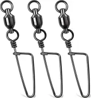 18Lb-350LB Ball Bearing Fishing Swivel with High-strength Coastlock Snap 0#-10#