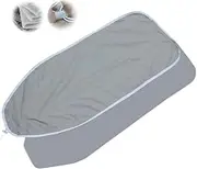 Drawstring Tightening Cotton Ironing Board Cover 36x13 39x13 43x13 48x15in with 5mm Thick Padding, Scorch Resistance Ironing Board Pad Replacement Standard Size(39x13in/100X33cm)