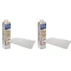 2x White Magic Home/Bathroom Non-Slip Floor Shower Quick Drying Mat/Rug Cream
