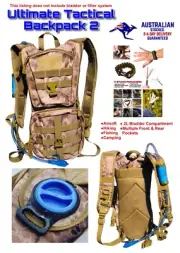 Hydration Backpack Camel Pack FREE 11 in1 Multi-Cord Fire Starter Bracelet