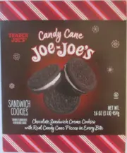 2 BOXES TRADER JOE'S CANDY CANE JOE-JOE'S COOKIES 16-OZ BOX
