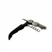 Double Hinged Waiter Style Corkscrew - Black