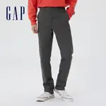 GAP 男裝 商務彈力修身卡其褲-灰黑色(464111)