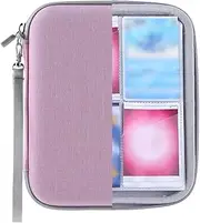 ALINUOYQ Card Case Card Holder Compatible with Yoto Card 80 Pockets Card Binder Box with Zipper Folder Mini Audiobook Cards
