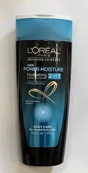 L'OREAL Power Moisture Hydrating 2 in 1 Shampoo+Conditioner 12.6 FL Oz.