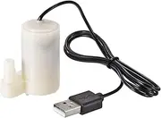 sourcing map Micro Submersible Mini Water Pump with USB Connector DC 3V Vertical Style for Plant Watering