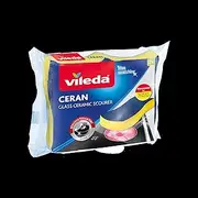 Vileda Ceran Sponge for Induction and Glass Ceramic Plates, Foam, Multi-Coloured, 19x14x5.4 cm