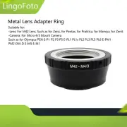 Metal Lens Adapter Ring Mount Adapter for M42 Lens to Micro 4/3 Mount Camera