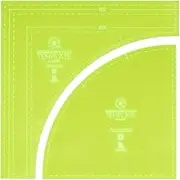 Drunkards Path Quilt Template | Curved Acrylic Tools for Use with 10” Precut Fabric Squares | Essential Quilt Supplies for Cutting Circle Patterns and Layer Cakes