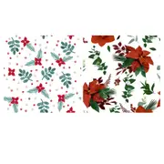 Paper+Design Poinsettia Print Luncheon Napkins - Poinsetti
