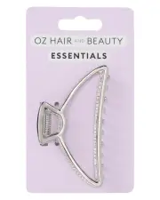 Oz Hair and Beauty Essentials Metal Claw Clip - Silver
