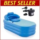 Eco-Friendly Inflatable Spa Tub with Air Pump - Relax Anywhere, Anytime