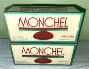 Lot of 2 MONCHEL Face Body Bath Bar Soap White Unscented Procter Gamble Vintage
