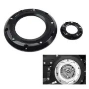 Black Derby Timer Timing Cover For Harley Softail Dyna Touring Road Glide