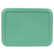 Pyrex 7210-PC 3 Cup Rectangular Green Plastic Replacement Lid Cover Made in USA