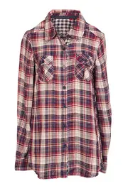 Check L/S Shirt--EDC-LE1382A