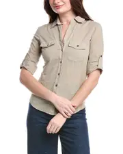James Perse Contrast Panel Shirt