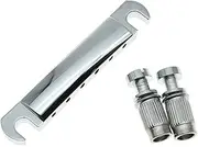 [KAISH] LP Style Guitar Tune-o-Matic Tailpiece Stop Bar Fits Les Paul SG Chrome