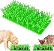 Proxima Direct Silicone Slow Feeding Mat Green Grass Mat Silicone Slow Food Mat for Cat Dog Anti-Gulping Aid Digestion