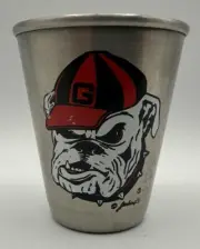 Atlanta Bulldogs Metal Shot Glass Brand New Fee Shipping Licensed